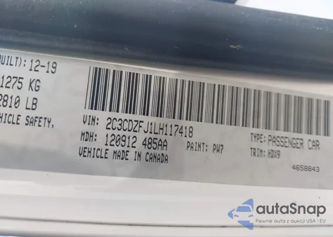 2020 Dodge Challenger R/T Scat Pack from USA, damaged, VIN 2C3CDZFJ1LH117418